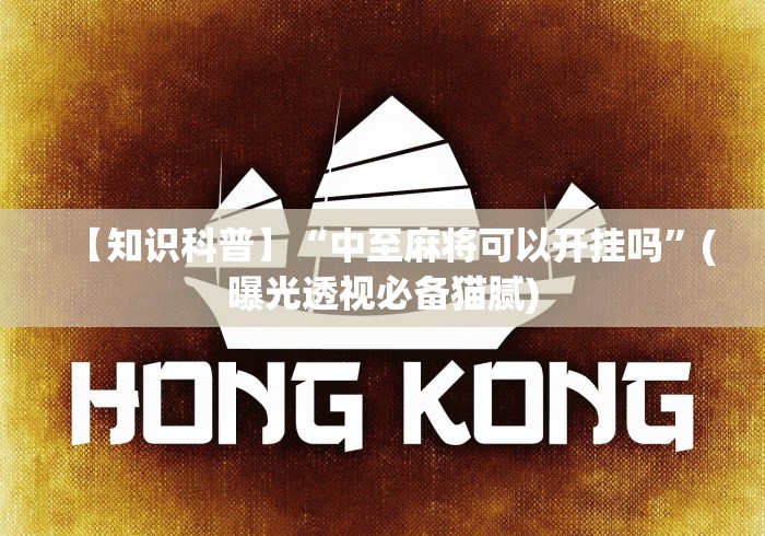 【知识科普】“中至麻将可以开挂吗”(曝光透视必备猫腻)