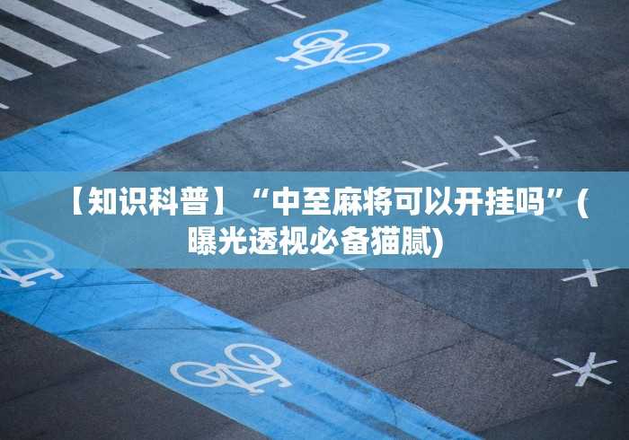 【知识科普】“中至麻将可以开挂吗”(曝光透视必备猫腻)