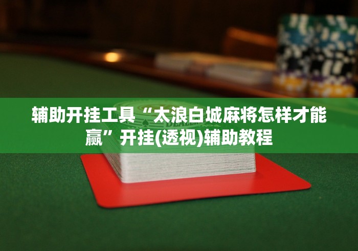 辅助开挂工具“太浪白城麻将怎样才能赢”开挂(透视)辅助教程