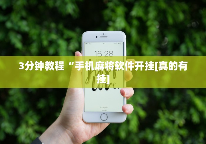 3分钟教程“手机麻将软件开挂[真的有挂]