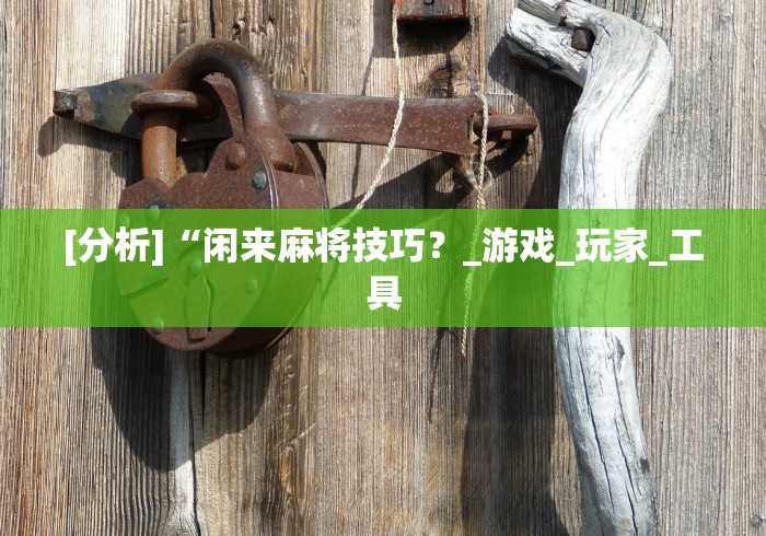 [分析]“闲来麻将技巧？_游戏_玩家_工具
