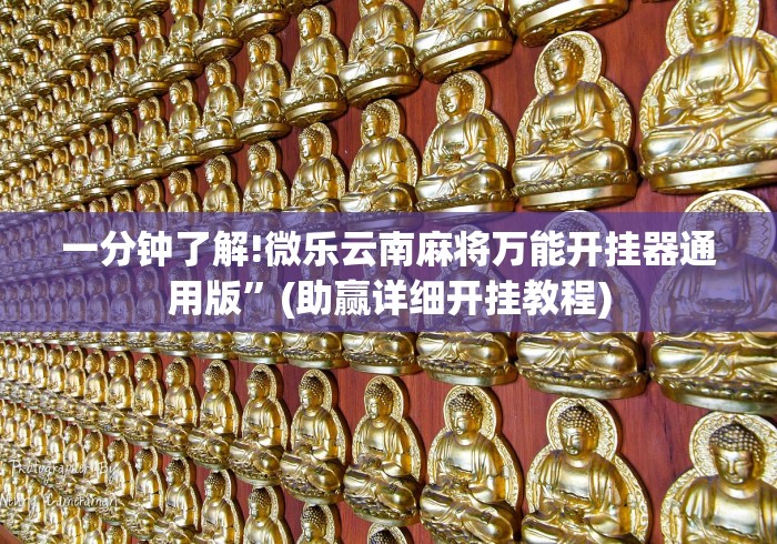 一分钟了解!微乐云南麻将万能开挂器通用版”(助赢详细开挂教程) 一分钟了解!微乐云南麻将万能开挂器通用版”(助赢详细开挂教程)