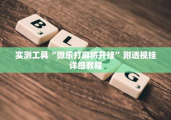 实测工具“微乐打麻将开挂”附透视挂详细教程 实测工具“微乐打麻将开挂”附透视挂详细教程