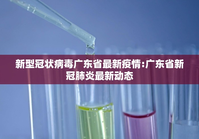 新型冠状病毒广东省最新疫情:广东省新冠肺炎最新动态