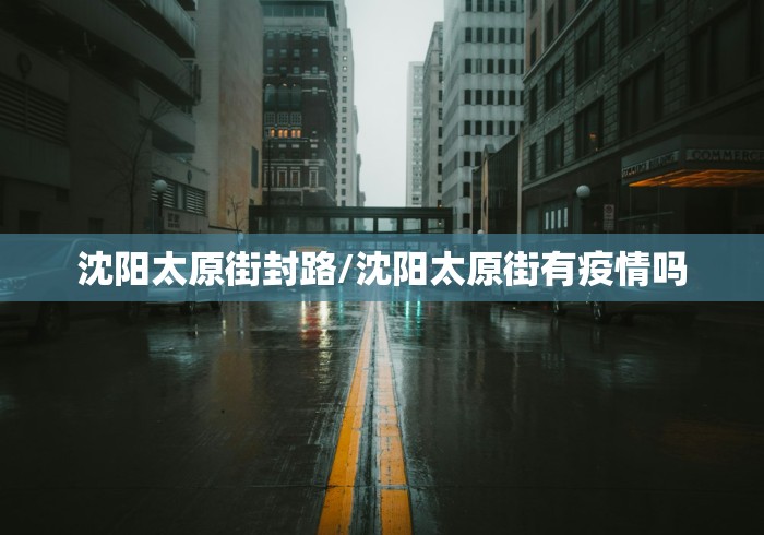 沈阳太原街封路/沈阳太原街有疫情吗