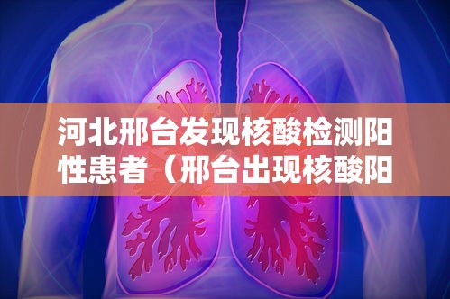 河北邢台发现核酸检测阳性患者(邢台出现核酸阳性) 河北邢台发现核酸检测阳性患者(邢台出现核酸阳性)