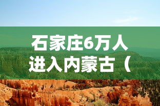 石家庄6万人进入内蒙古(河北石家庄6万多人进入内蒙古) 石家庄6万人进入内蒙古(河北石家庄6万多人进入内蒙古)