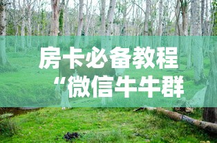 房卡必备教程“微信牛牛群斗牛群”房卡详细充值 房卡必备教程“微信牛牛群斗牛群”房卡详细充值