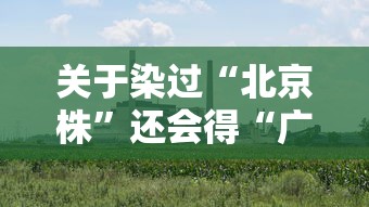 关于染过“北京株”还会得“广州株”?的信息