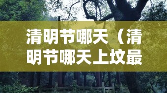 清明节哪天(清明节哪天上坟最好最合适) 清明节哪天(清明节哪天上坟最好最合适)