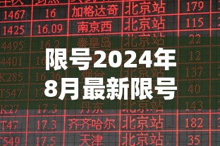 限号2024年8月最新限号时间表/2024年新一轮限号