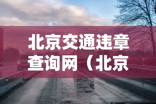 北京交通违章查询网(北京交警违章查询平台) 北京交通违章查询网(北京交警违章查询平台)